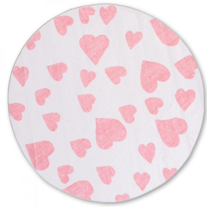 Tapis 4 pi x 4 pi Dreamland Kids - Lots Of Hearts