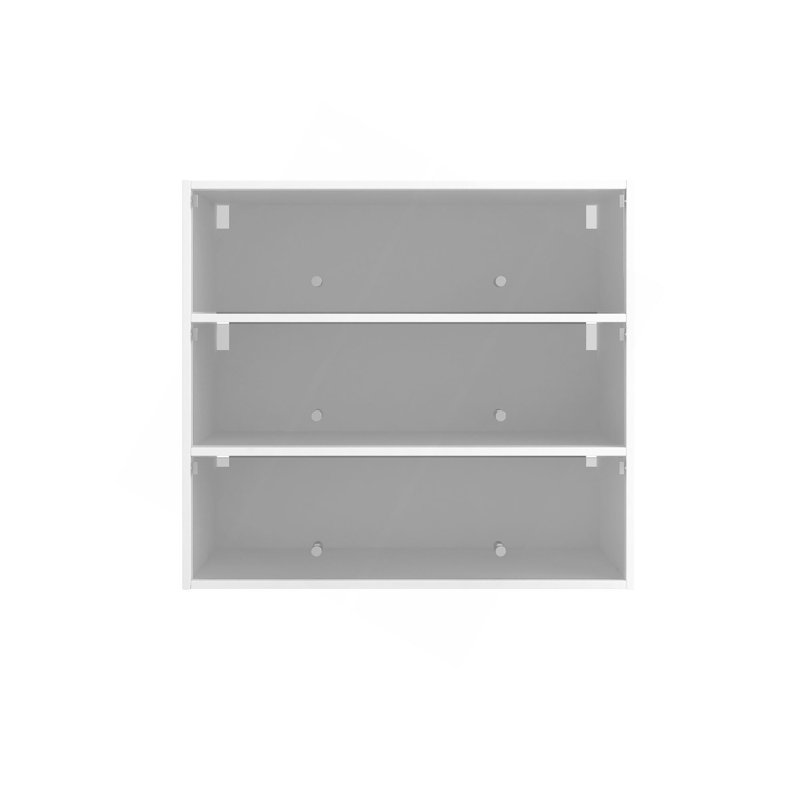 Armoire de rangement à chaussures en verre blanc