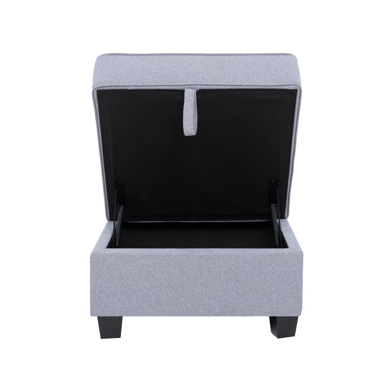 Module de repose-pieds pour canapé modulaire Nahim, Gris