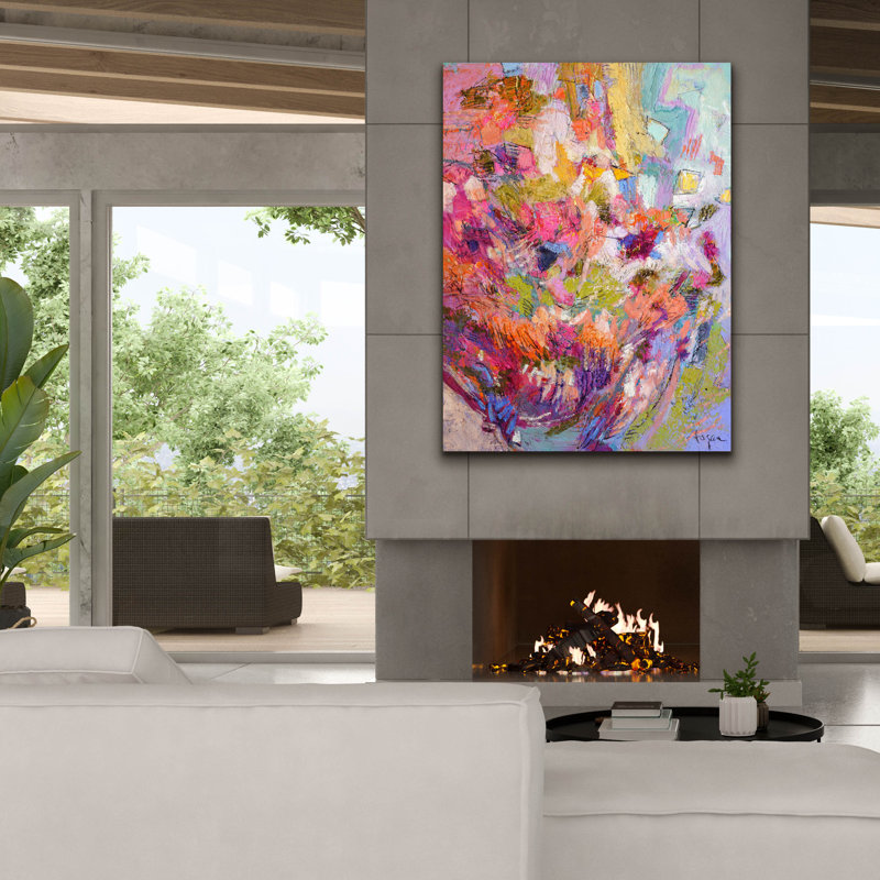 «Heartland» par Dorothy Fagan, art mural sur toile, 40 po x 54 po