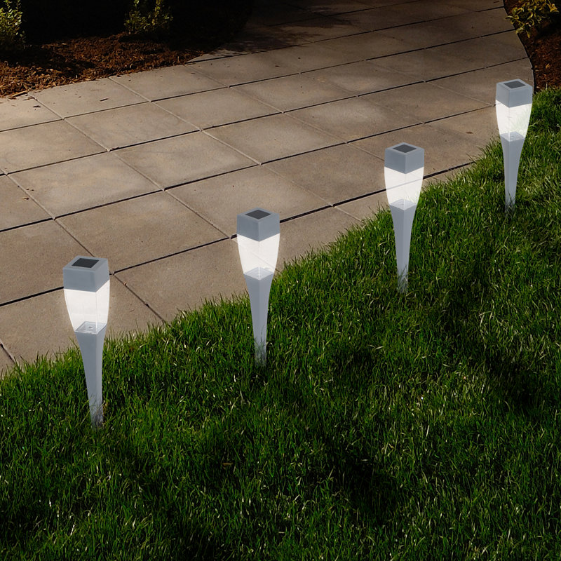 Solar Powered LED Lights- LED Outdoor Stake Spotlight Fixture for Pathways
