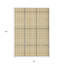 Tapis intérieur lavable à carreaux gris doré et beige 8 pi x 10 pi