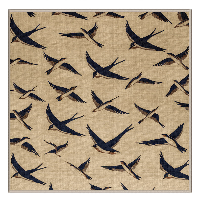  Tapis lavable laveux Welcome Swallow Birds, Carré 3 pi