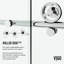Porte de douche coulissante sans cadre avec verre transparent 3/8 po l 44 à 48 po x H 76 po Cass-55865531