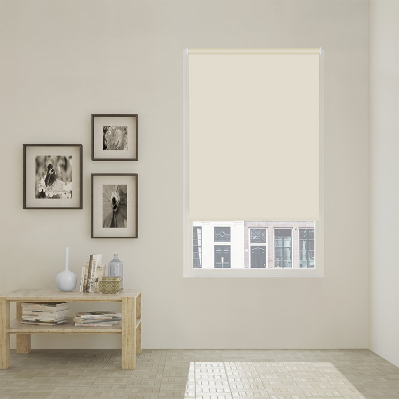 Room Darkening Roll-Up Shade, Beige, 165cm W x 190cm L