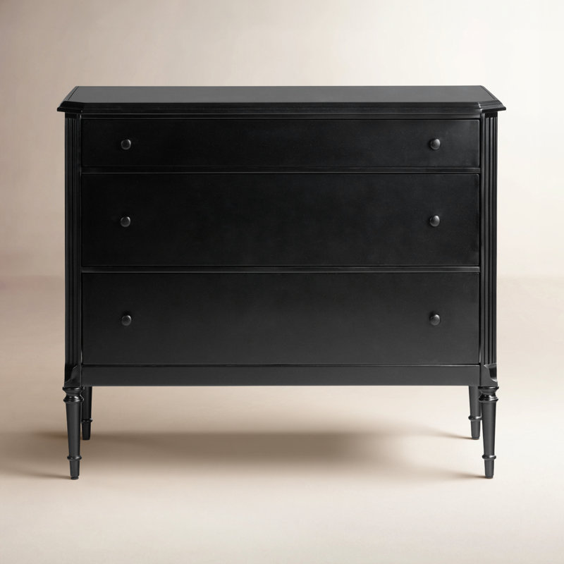 Lendon 3 Drawer Dresser-Black