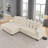 L-Shaped Modular Convertible Sofa-145069176