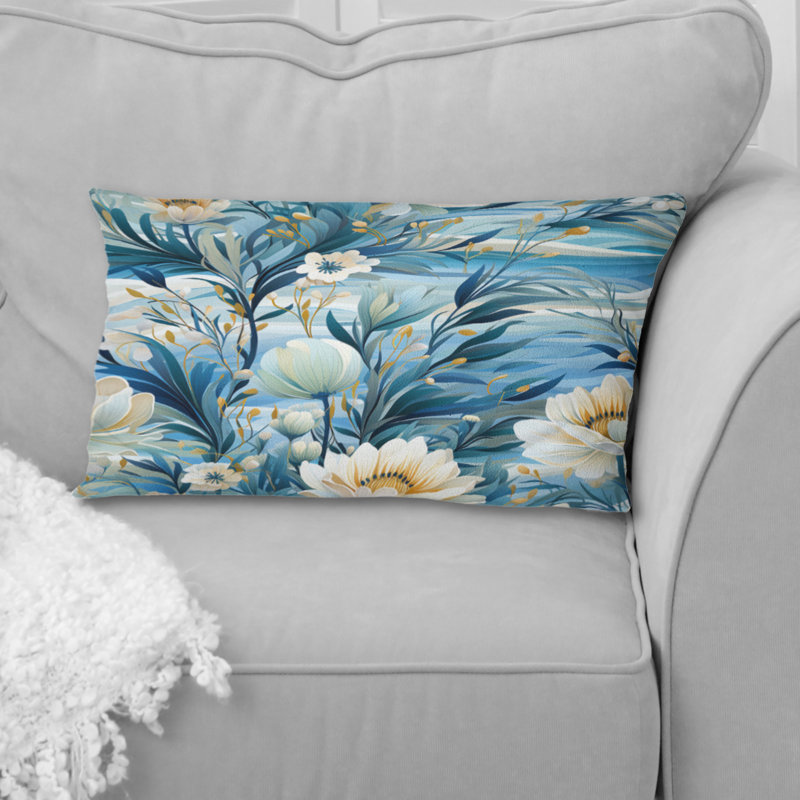 Paysage côtier de tranquillité côtière - Coussin imprimé côtier
