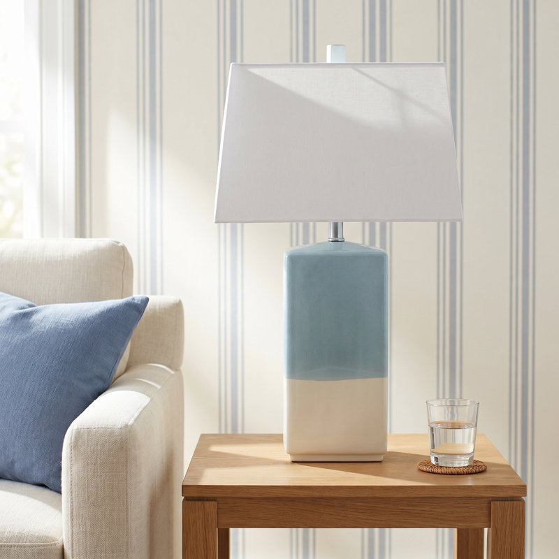 Glenlee Bonhill 24.5" Table Lamp, Blue