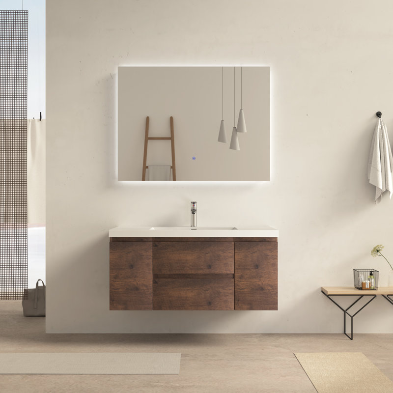 Ensemble de meuble-lavabo mural 48 po