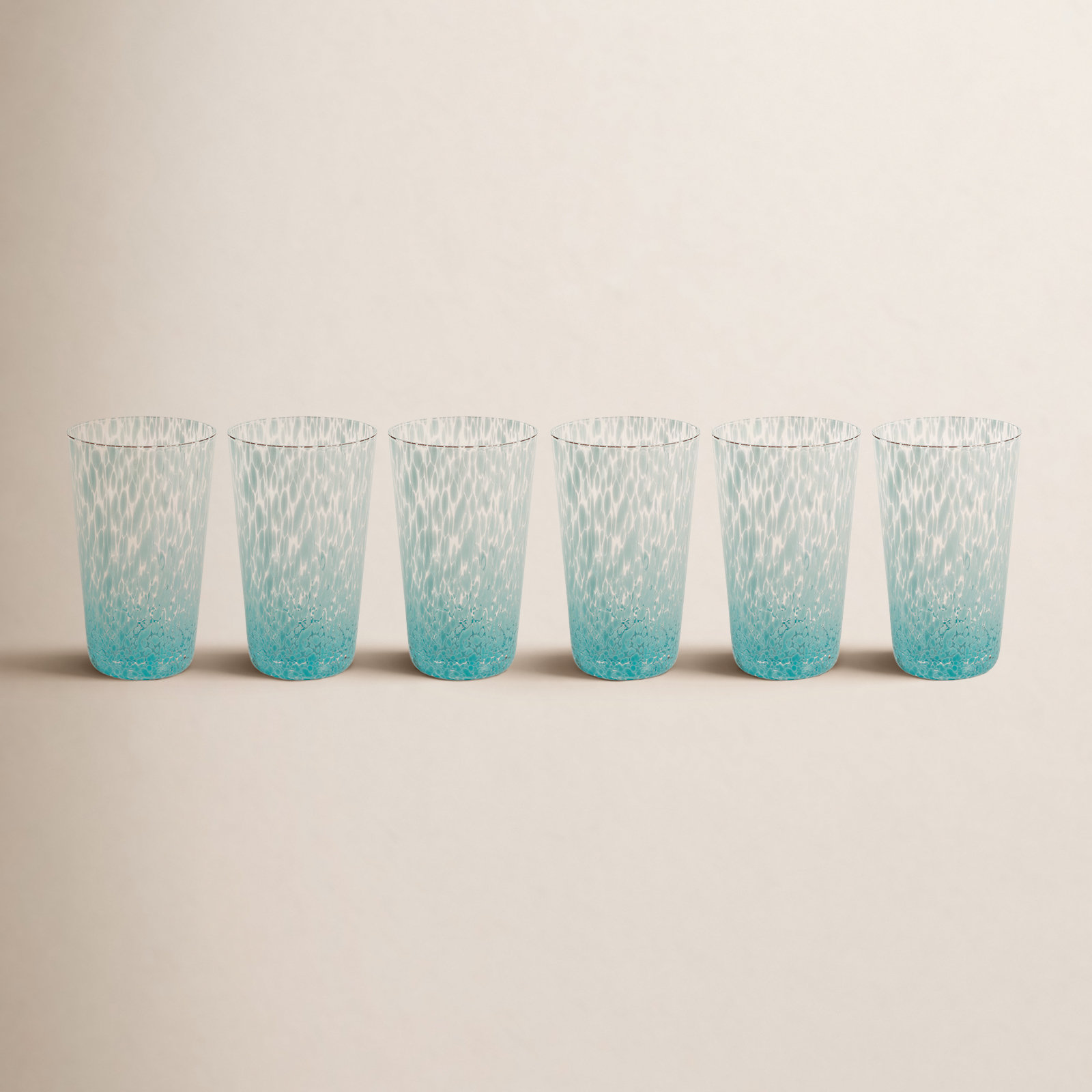 Buck Highball Glass, Aqua
