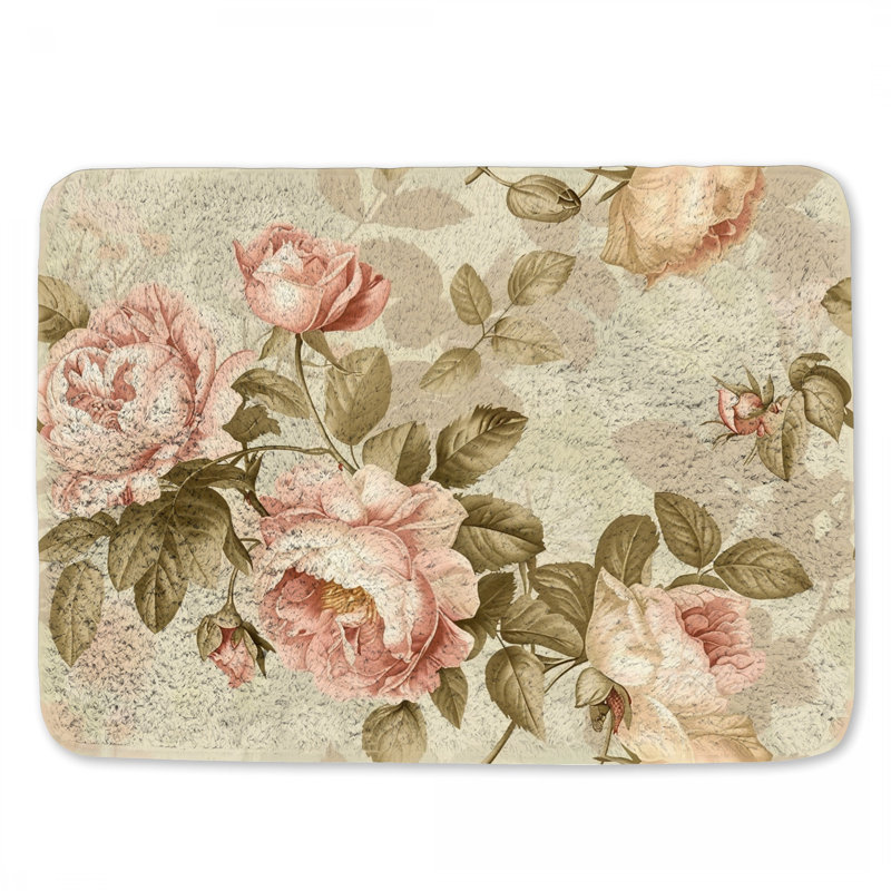 Tapis de bain en microfibre / microsuède Marlayna, L 21 po x L 34 po