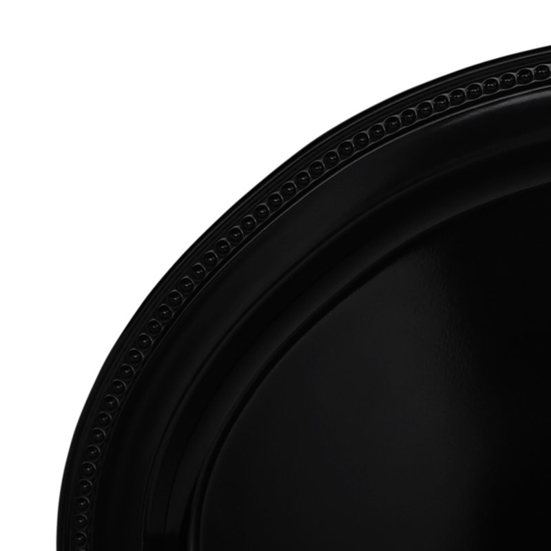 Elite Global Solutions Venetian Melamine Platter, Black