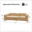 Andres Modern Curved 3 Seater Sofa with Deep Seat Comfort-126399528