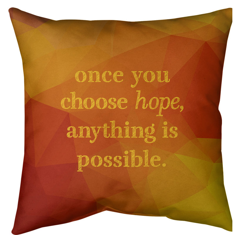 Coussin de sol pierres précieuses choisissez Hope, H 28 po x l 28 po, Jaune ambre
