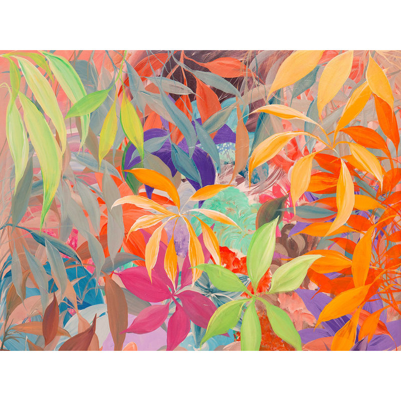 Colourful Jungle by Italo Corrado - Wrapped Canvas Painting, 60cm H x 80cm W  x 4cm D