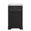 Meuble-lavabo de 20 po avec lavabo, armoire de salle de bain avec porte à fermeture douce, support de rangement et tablette réglable-121709025