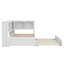 Lit de jour avec lit gigogne, armoires de rangement et ports USB-203912681