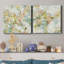 Felan Floral Blush - ensemble de 2 reproductions sur toiles tendues-989394769