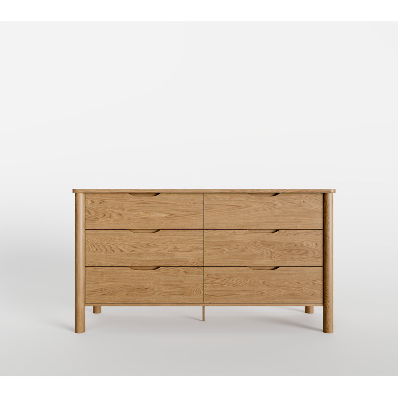 Commode 6 tiroirs Ardin, Naturel