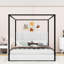 Lit plateforme à baldaquin Upholstery-216019922-216019923