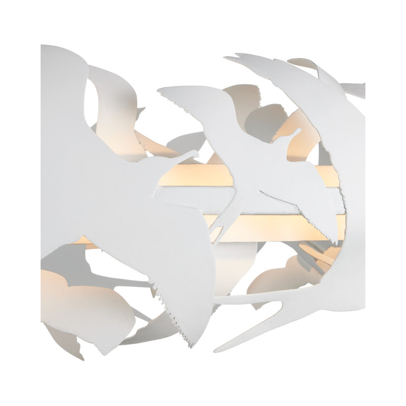 Tijereta 1 - Light Wrought Iron LED Chandelier by Marjorie Skouras