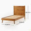Lit plateforme en bois massif (lit simple), base robuste et installation facile