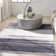 Abstract Machine Washable Polyester/Cotton Area Rug in Cream/Ivory