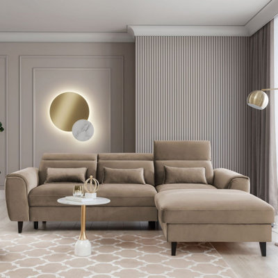 Canapé-lit modulaire avec rangement Foble - Beige