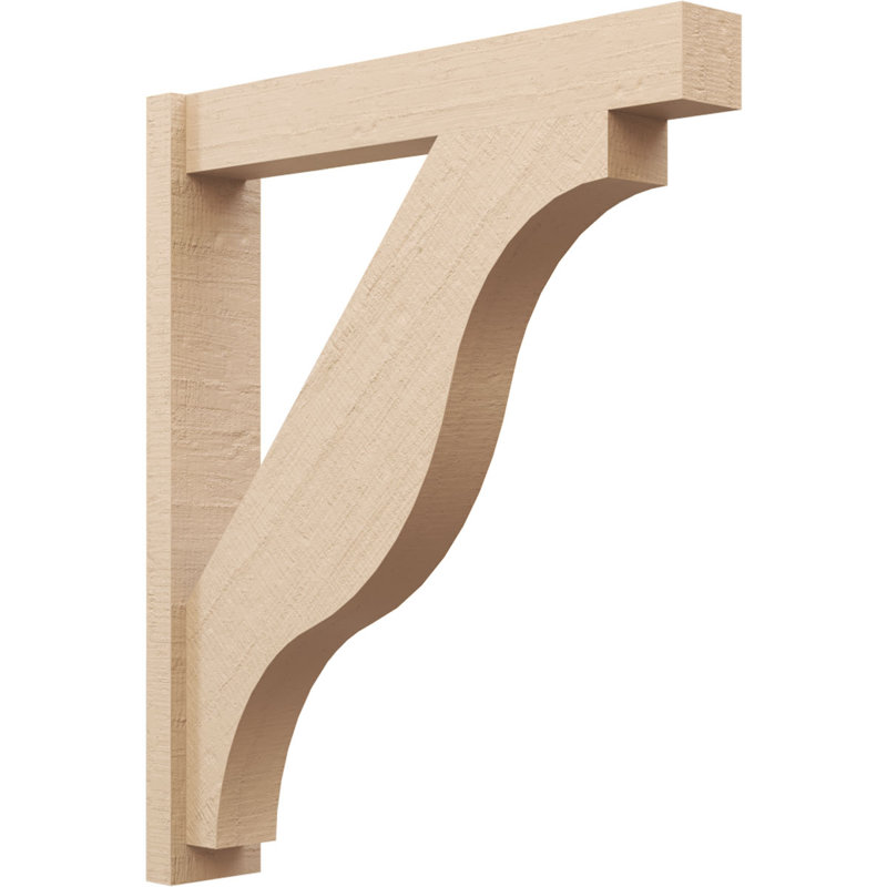 Bois de cèdre brut Funston Block TimberThane Perspector, brun clair apprêté, H 40 po x l 6 po x P 34 po