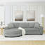 Canapé-lit modulaire rembourré Corduroy-1981488505