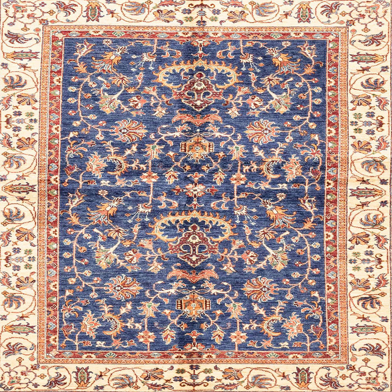 Tapis abstrait moderne 3254, Carré 5 pi
