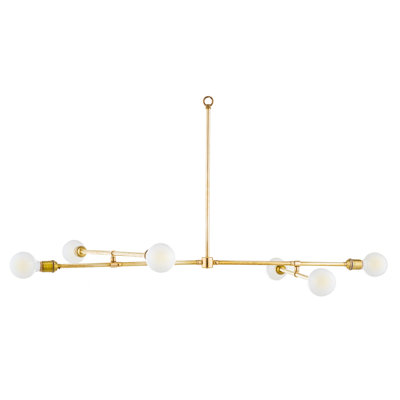 Linear Brass Chandelier