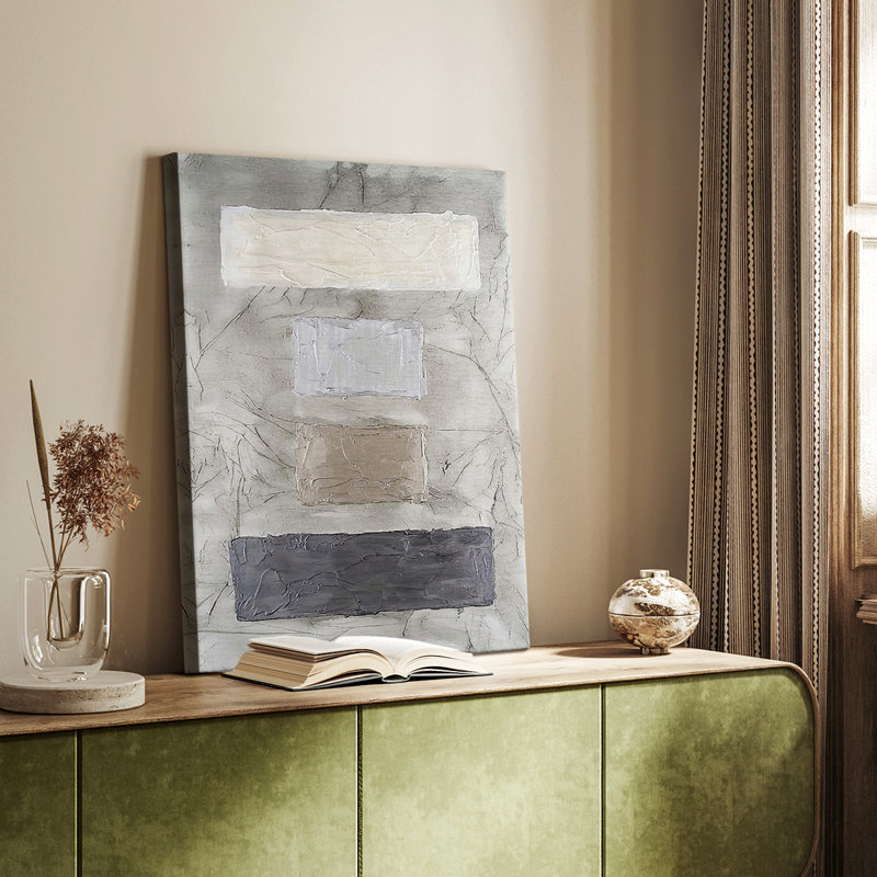 Monolithe métallique I - Cavas enveloppés de galerie, H 18 po x l 12 po