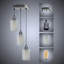 Annaluiza 3 - Light Brushed Silver Pendant