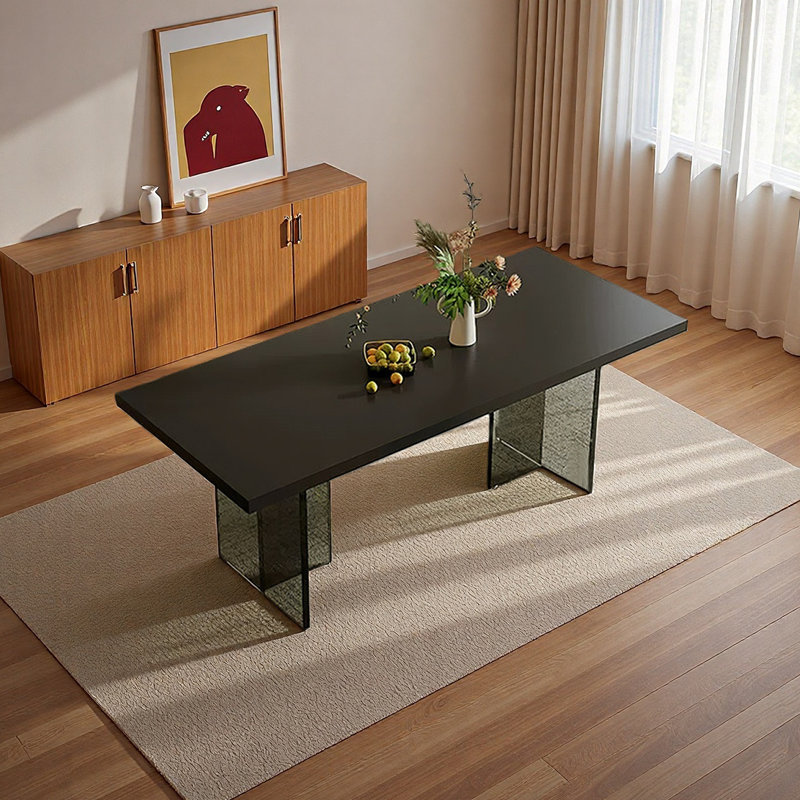 Table de salle à manger élégante et luxueuse, H 29,92 po x L 70,86 po x l 35,43 po