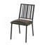 Ensemble de 2 chaises d'appoint en cuir synthétique et finition noire Zudora