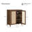 63" W Modern Sideboard Buffet Cabinet  With Rattan Doors And Adjustable Shelves(Set Of 2)-1605260983