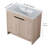 Freestanding Bathroom Vanity With Ceramic Sink And 2 Soft-Close Cabinet Doors, Accent Cabinet-106668291-106668293