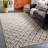Dulvert Geometric Wool Gray Area Rug-660896491