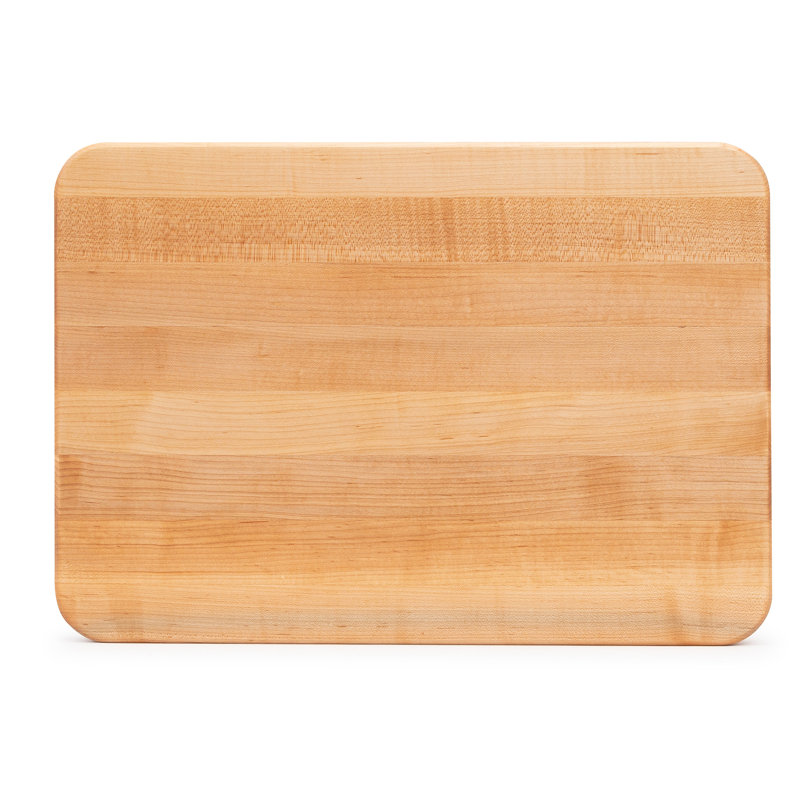 4-Cooks Series 1" Edge Grain Cutting Board, Maple, 12" W x 17" L