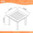 Square Eucalyptus Solid Wood Outdoor Side Table , 23.5 " W 23.5 " D