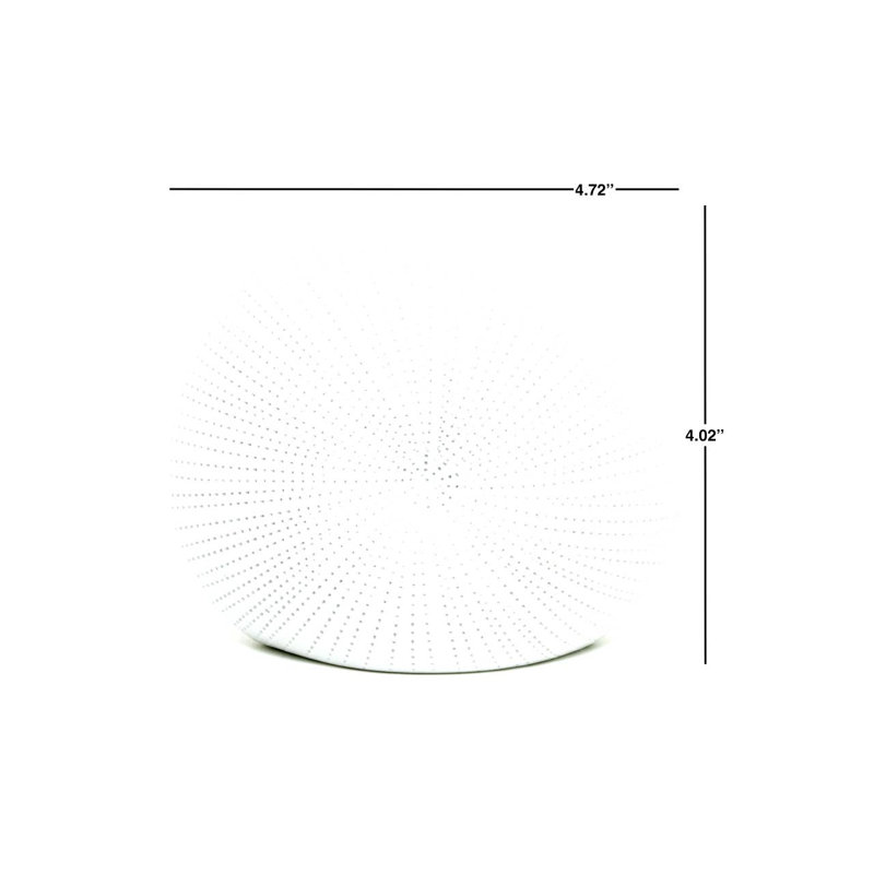 Vase de table Audres, Blanc, H 4 po x l 4,7 po x P 2,4 po