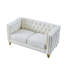 Canapé 3 places + canapé 2 places. VELOUR BEIGE