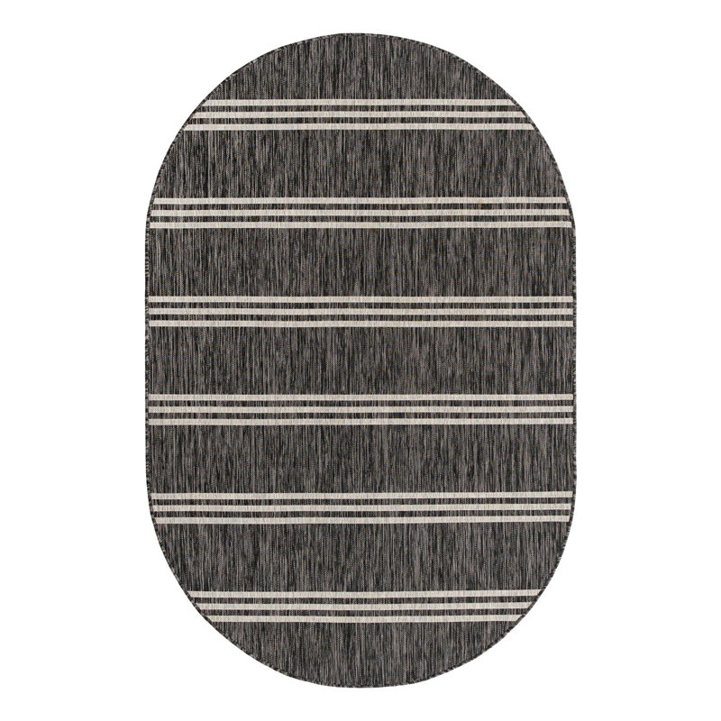 Jill Zarin Anguilla Indoor/Outdoor Rug, Oval 5'3" x 8'