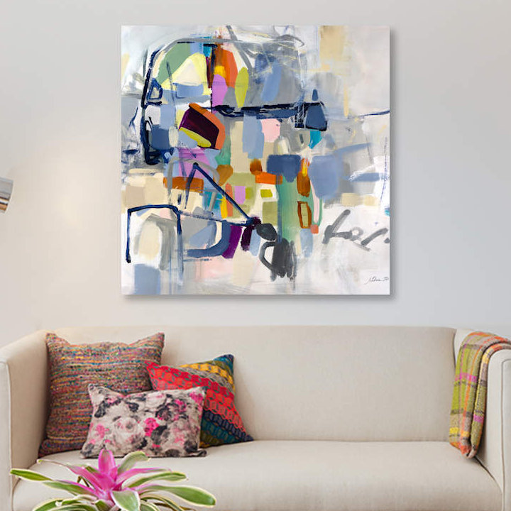 «Head Games», impression sur toile, H 37 po x l 37 po x P 1,5 po, Toile tendue, Pas de tapis