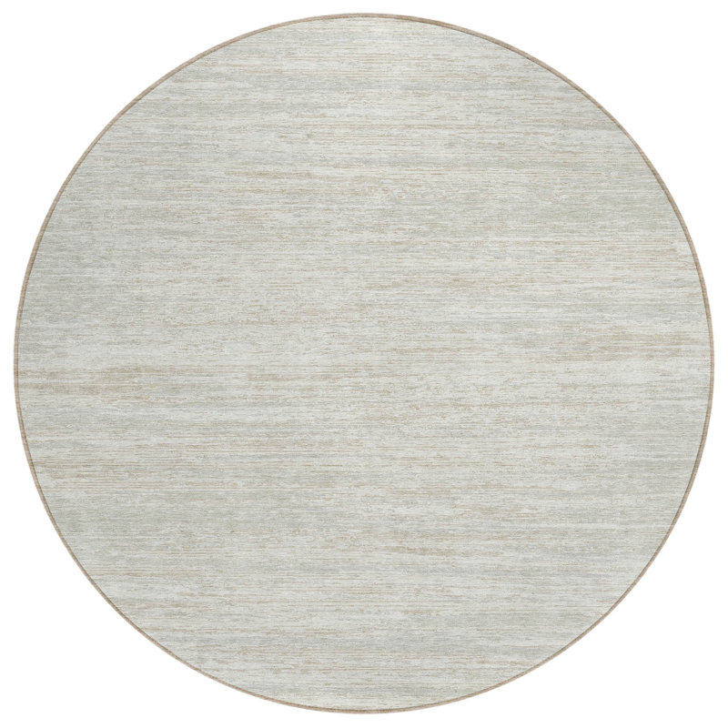 Tapis intérieur / extérieur mâle avec envers antidérapant, Rond 8 pi