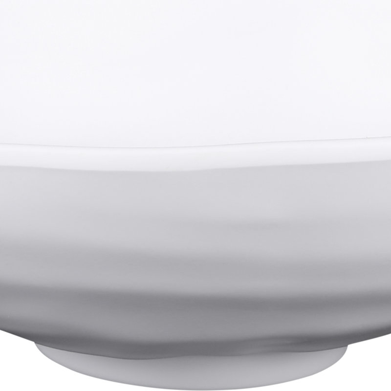 Elite Global Solutions Zen Melamine Serving Bowl, White