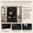 Farmhouse Hall Tree Fits Mudroom Living Room Use with Arched Design, Adjustable Shelves & 4 Hooks-129470499