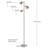 Ethan 65.5 in. Mid-Century Modern 3-Light 3-Way Dimming LED Floor Lamp with 3 Metal Cone Shades-88993060